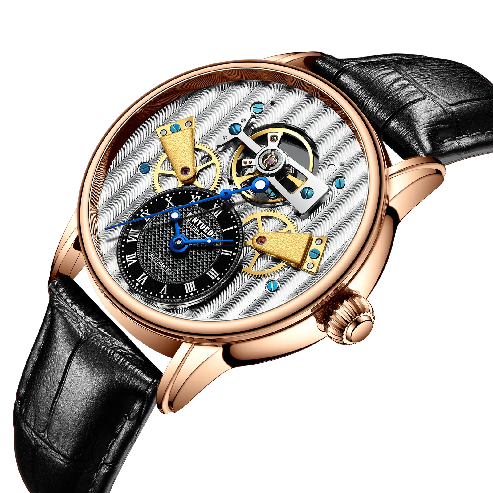 KINYUED J074 custom logo water-proof wristwatch tourbillon mechanical fashion mechanical design men watch
KINYUED J074 custom logo water-proof wristwatch tourbillon mechanical fashion mechanical design men watch