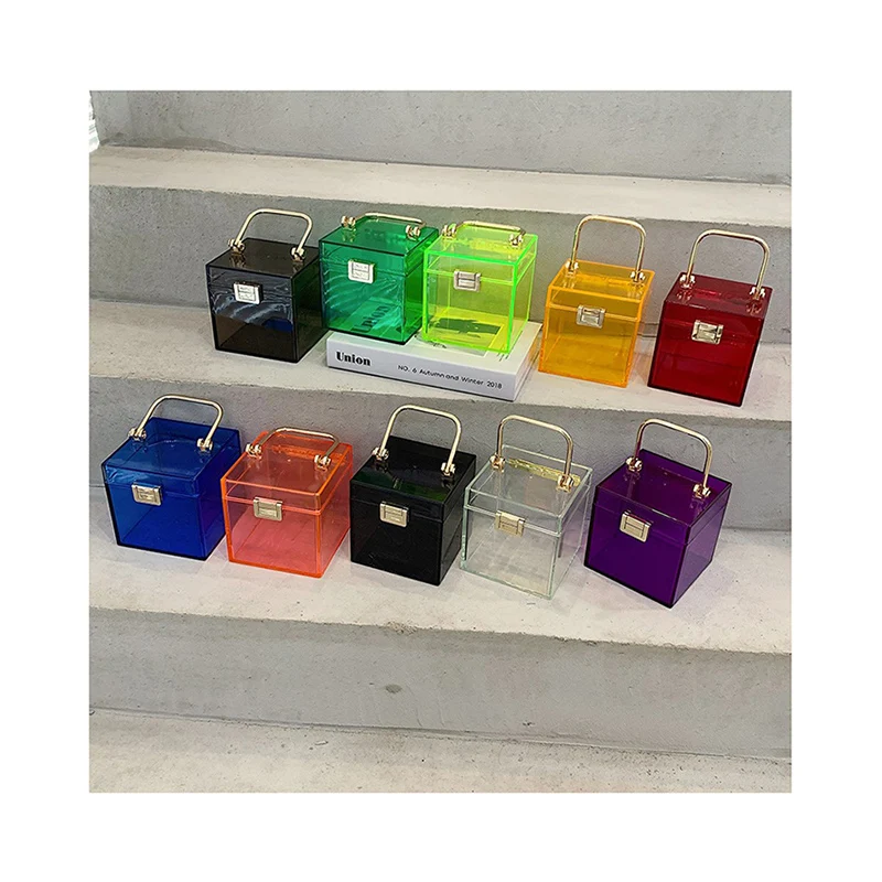 2021 MINI Transparent Acrylic Party Women's Handbags Luxury Brand Evening Box Purse Designer Jelly Bags PVC Clear Clutch Totes
2021 MINI Transparent Acrylic Party Women's Handbags Luxury Brand Evening Box Purse Designer Jelly Bags PVC Clear Clutch Totes