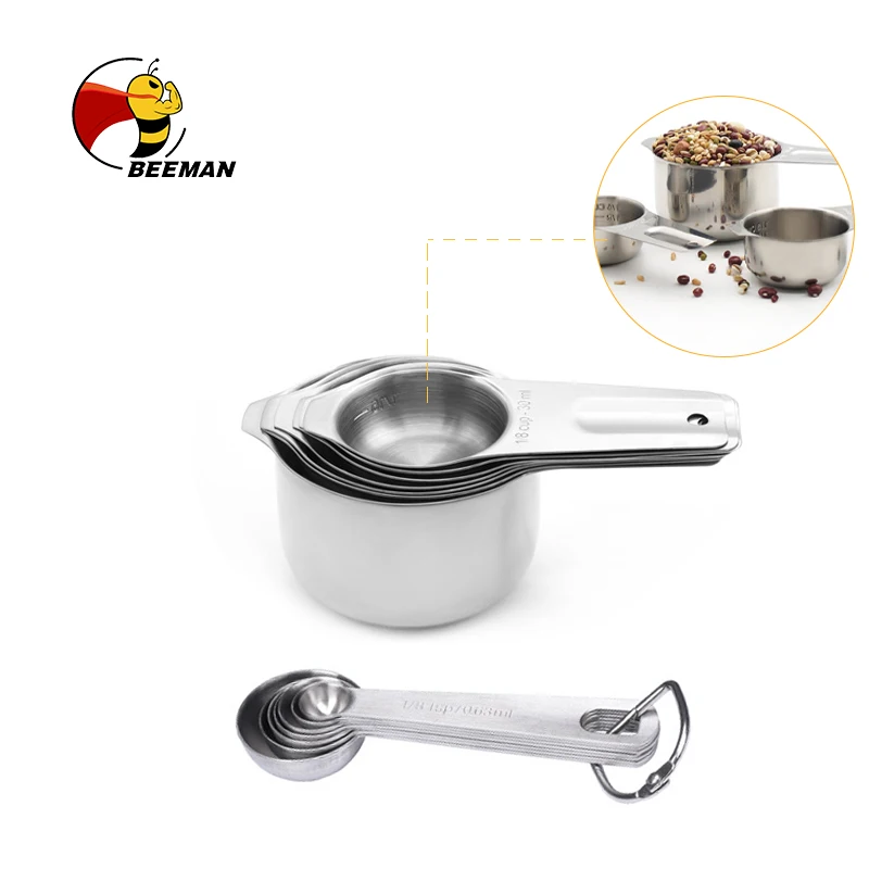 Beeman Special Digital Measurement Stainless Steel Short Handle 14 Pcs Measuring Spoons Cup Set
Beeman Special Digital Measurement Stainless Steel Short Handle 14 Pcs Measuring Spoons Cup Set