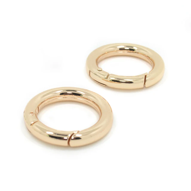 Multi Size Bag Fittings Decorative Metal Spring Ring Zinc Alloy Circle Round Carabiners Spring Ring Keychain Clips
Multi Size Bag Fittings Decorative Metal Spring Ring Zinc Alloy Circle Round Carabiners Spring Ring Keychain Clips