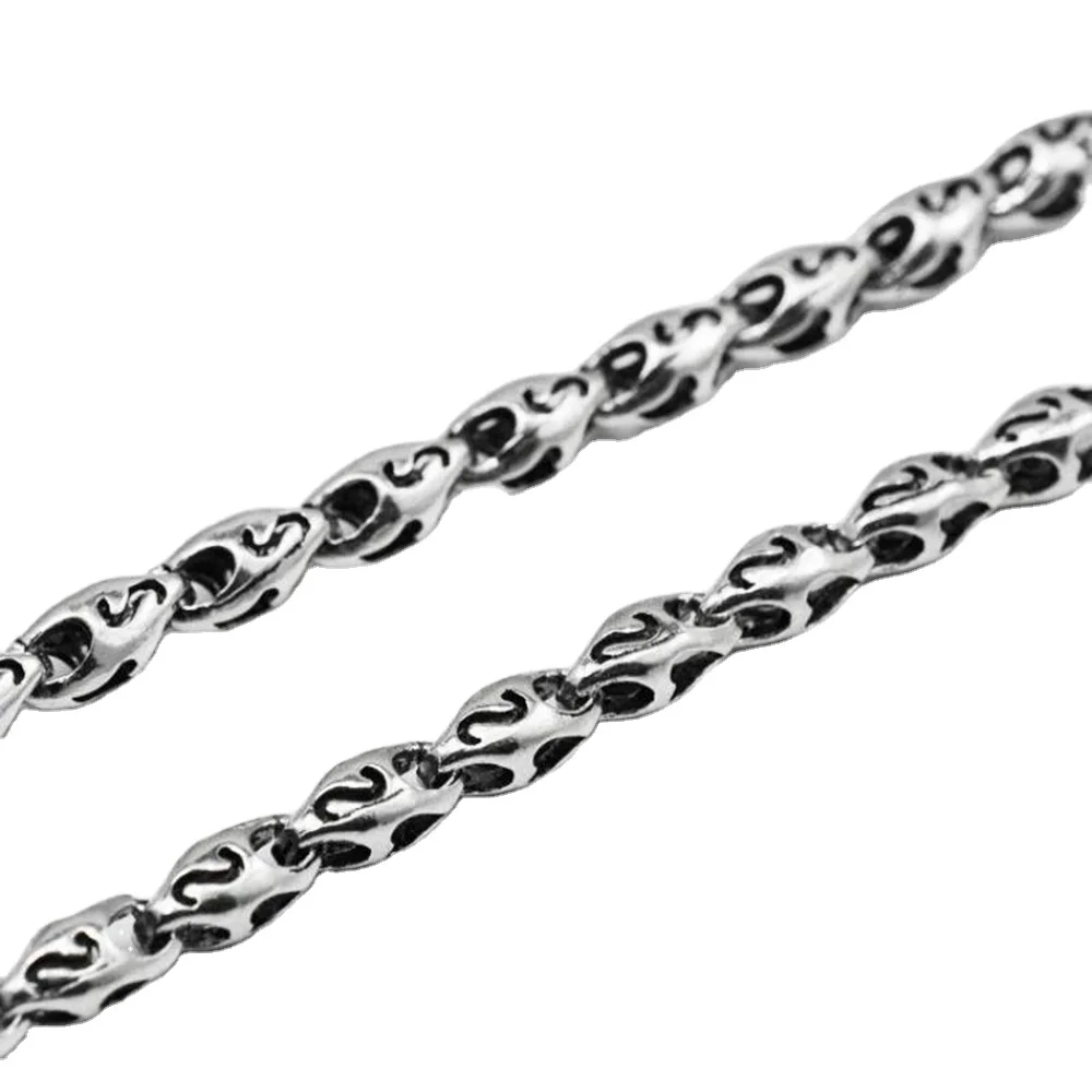 Genuine 925 Sterling Silver Bracelets For Men Handmade Retro Sweater Chain Hollow Heart And S Shaped Design
Genuine 925 Sterling Silver Bracelets For Men Handmade Retro Sweater Chain Hollow Heart And S Shaped Design