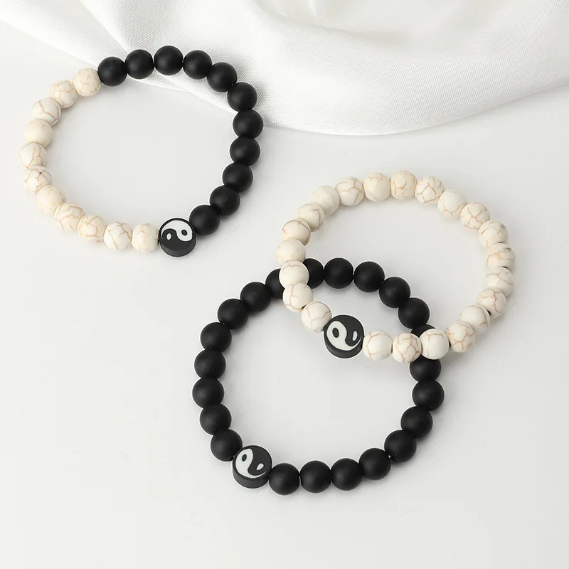 Wholesale Fashion Jewelry Black and White Bead Lovers Bracelet Tai Chi Yin Yang and Eight Diagrams Charm Bracelet For Men Women
Wholesale Fashion Jewelry Black and White Bead Lovers Bracelet Tai Chi Yin Yang and Eight Diagrams Charm Bracelet For Men Women