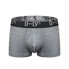 New Design solid color private label 95% cotton 5% elastane mens lingerie underwear brief short boxer with wholesale
