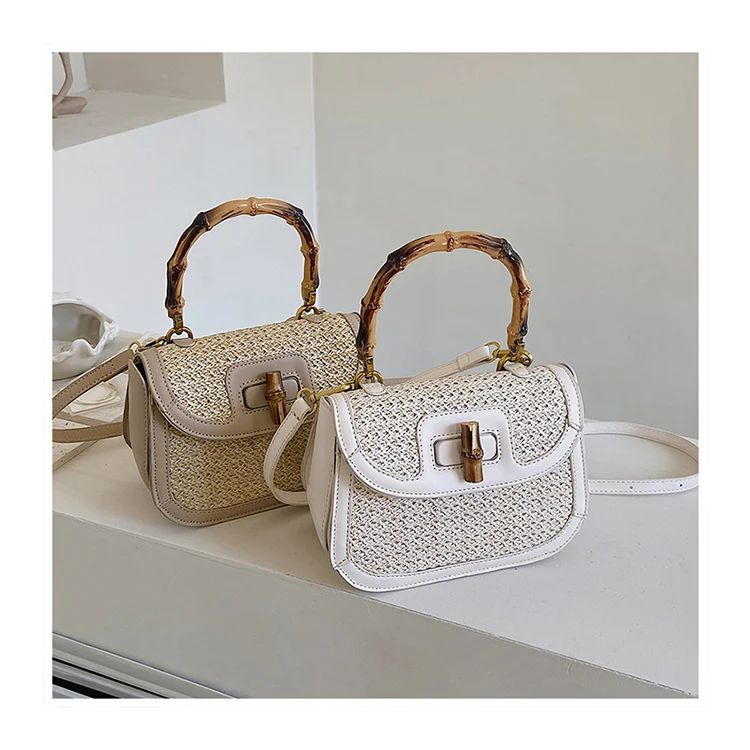 Small Straw Woven Bags For Women Summer Beach Purses and Handbags Bamboo Handle Casual Lady Tote PU Patchwork Crossbody Bags
Small Straw Woven Bags For Women Summer Beach Purses and Handbags Bamboo Handle Casual Lady Tote PU Patchwork Crossbody Bags