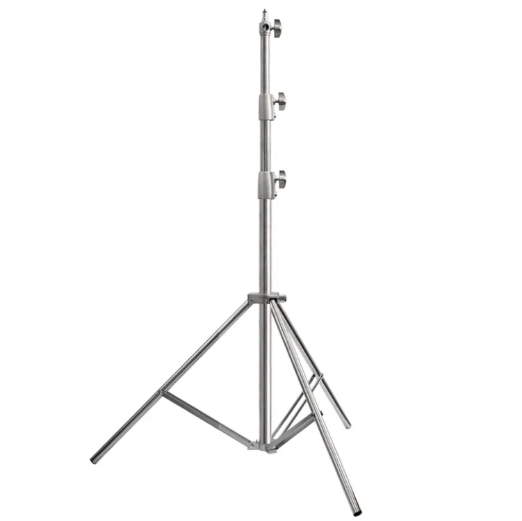 110inch 2.8m Heavy Duty Silver Stand Foldable and Portable Stainless Steel Light Stand for Studio Softbox
110inch 2.8m Heavy Duty Silver Stand Foldable and Portable Stainless Steel Light Stand for Studio Softbox