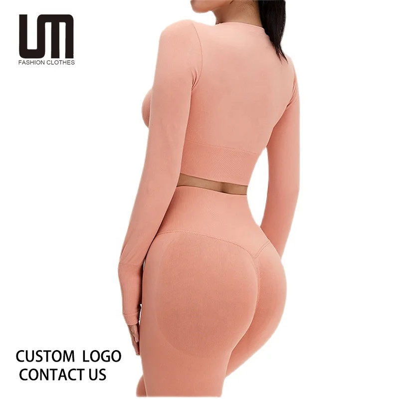Liu Ming Custom Design Women Gym Sports Long Sleeve Seamless Shirts Blouse High Elastic Quick Dry Round Neck Exercise Yoga Set
Liu Ming Custom Design Women Gym Sports Long Sleeve Seamless Shirts Blouse High Elastic Quick Dry Round Neck Exercise Yoga Set