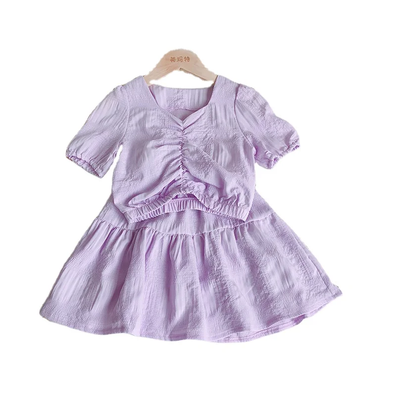 2020 foreign trade new korean version female baby chiffon short-sleeved shirt girls summer two-piece suit children clothing
2020 foreign trade new korean version female baby chiffon short-sleeved shirt girls summer two-piece suit children clothing