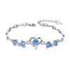 925 Silver Jewelry Manufacturer Wholesale Sterling Silver Bracelet Ladies Korean Edition Joker Trim Set with Heart Bracelet