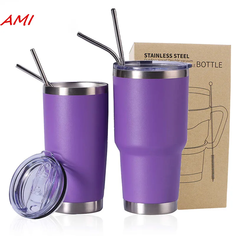 Double wall Stainless steel Tumbler 30oz OEM auto tumbler with straw lid, Custom color
Double wall Stainless steel Tumbler 30oz OEM auto tumbler with straw lid, Custom color