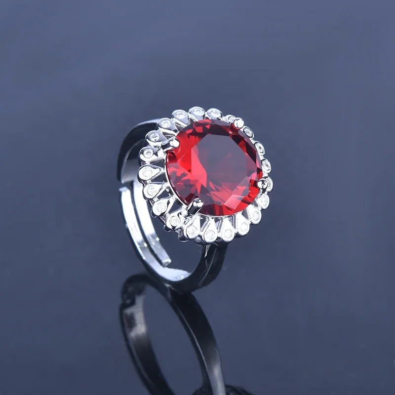 Red round shape Cubic Zircon ring gift ring women's Jewelry fashion wedding rings for women Classic princess engagement
Red round shape Cubic Zircon ring gift ring women's Jewelry fashion wedding rings for women Classic princess engagement