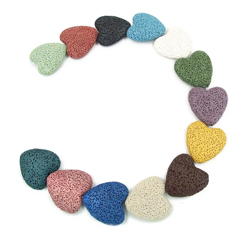 Essential Oil Wholesale Natural Mixed Color Heart Shape Lava Stone Loose Beads For Jewelry Making, 14colors for your choosings
Essential Oil Wholesale Natural Mixed Color Heart Shape Lava Stone Loose Beads For Jewelry Making, 14colors for your choosings