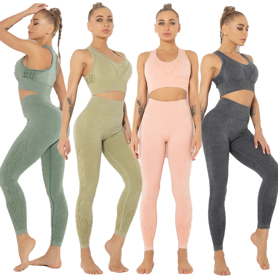 Women Leisure Athletic Wear Workout Tracksuit Gym Leggings And Racerback Padded Sports Bra Set Seamless Yoga Outfits 2 Piece Set, As picture
Women Leisure Athletic Wear Workout Tracksuit Gym Leggings And Racerback Padded Sports Bra Set Seamless Yoga Outfits 2 Piece Set, As picture
