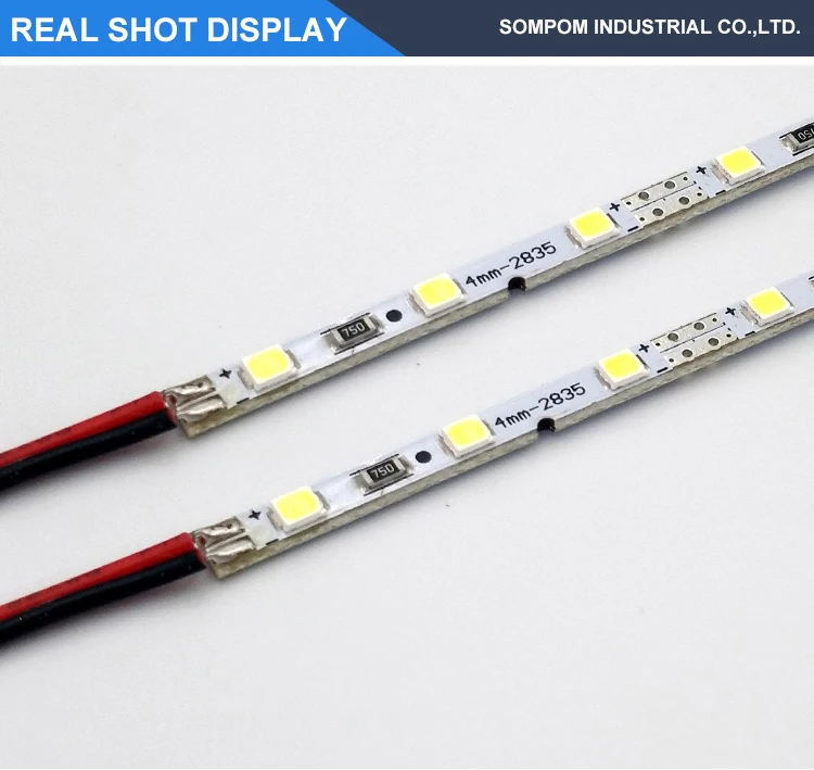 SOMPOM 4mm ultra thin SMD2835 strip light 12V 72beads leds/m LED Light Bar