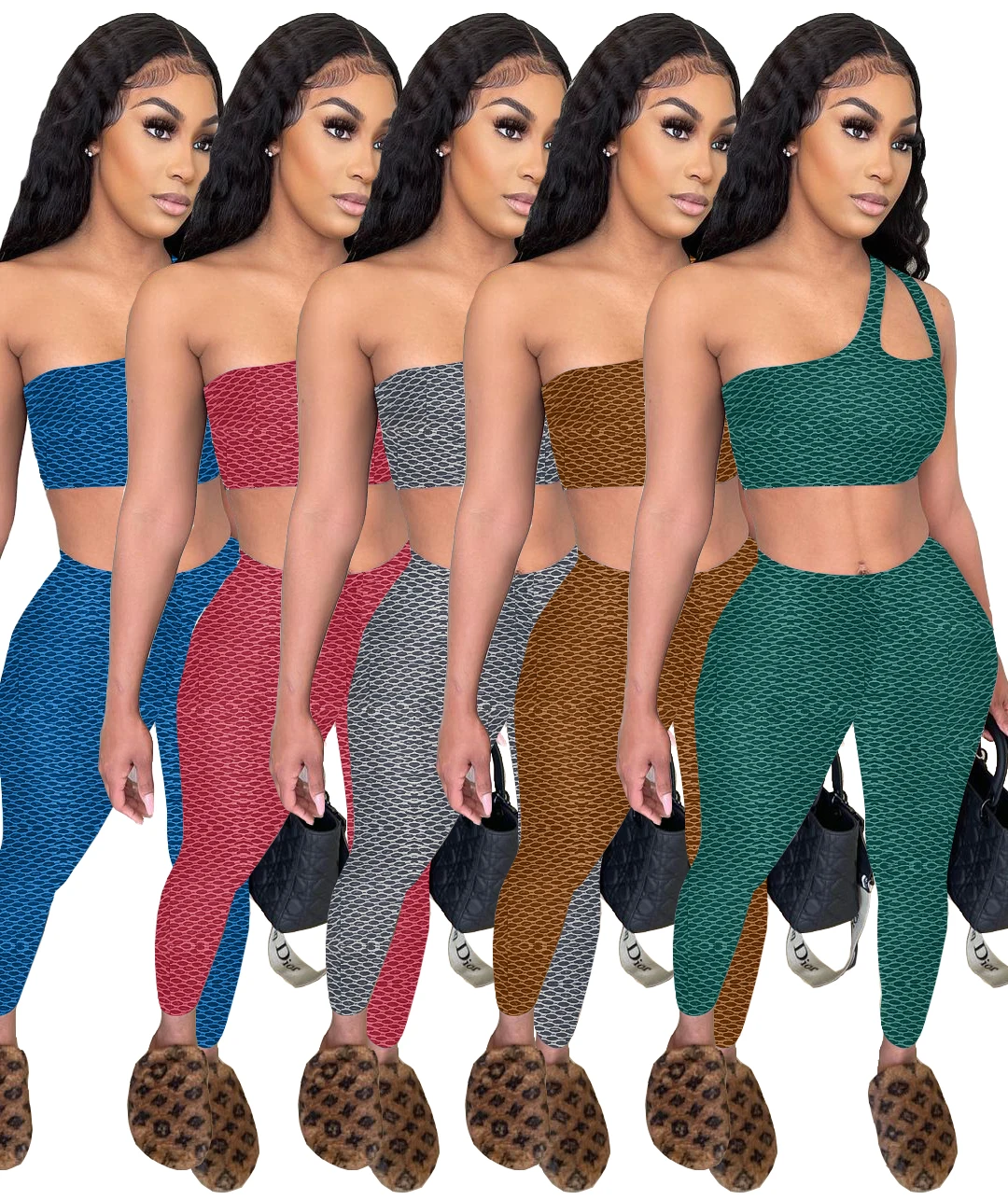 2021 summer new arrivals fashion print one shoulder skinny crop top 2 two piece long pant set women clothes outfits clothing, Picture
2021 summer new arrivals fashion print one shoulder skinny crop top 2 two piece long pant set women clothes outfits clothing, Picture