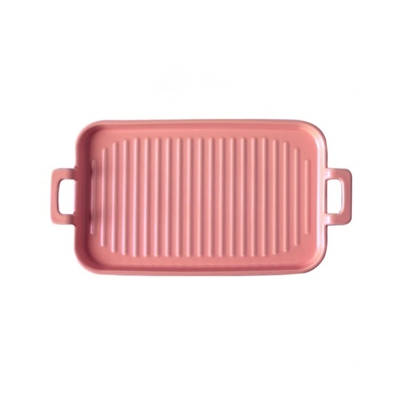 Creative two-ear ceramic baking plate Nordic home baking plate Western restaurant cake dessert plate INS hotel tableware
Creative two-ear ceramic baking plate Nordic home baking plate Western restaurant cake dessert plate INS hotel tableware