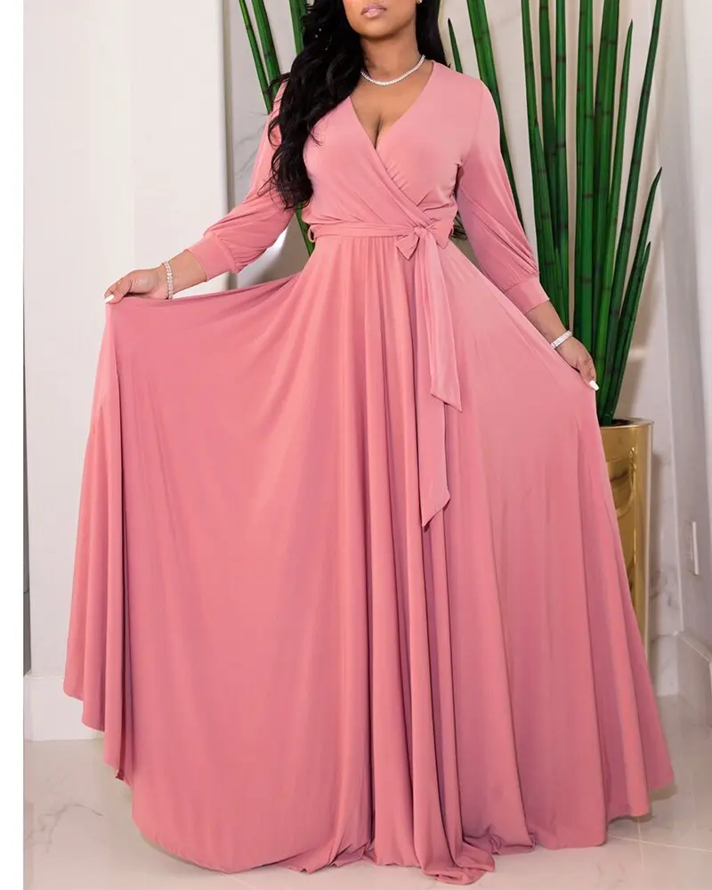 Drop shipping solid color maxi dress ladies women plus size pleated a-line african lady casual dress, As pic
Drop shipping solid color maxi dress ladies women plus size pleated a-line african lady casual dress, As pic