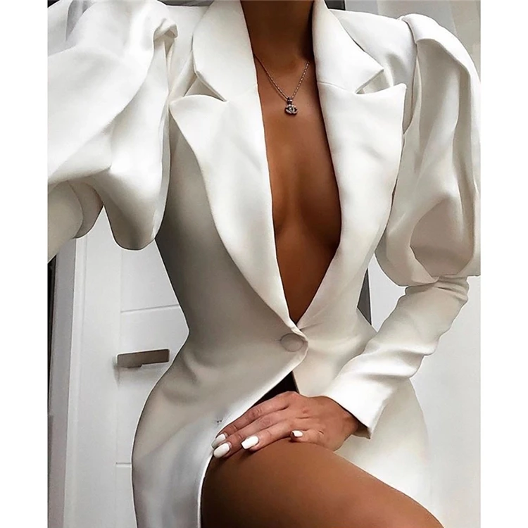 D3521 Wholesale Front Button Formal Office Work Lady Business Sexy Long Sleeve Women Plus Size Blazer Dress
D3521 Wholesale Front Button Formal Office Work Lady Business Sexy Long Sleeve Women Plus Size Blazer Dress