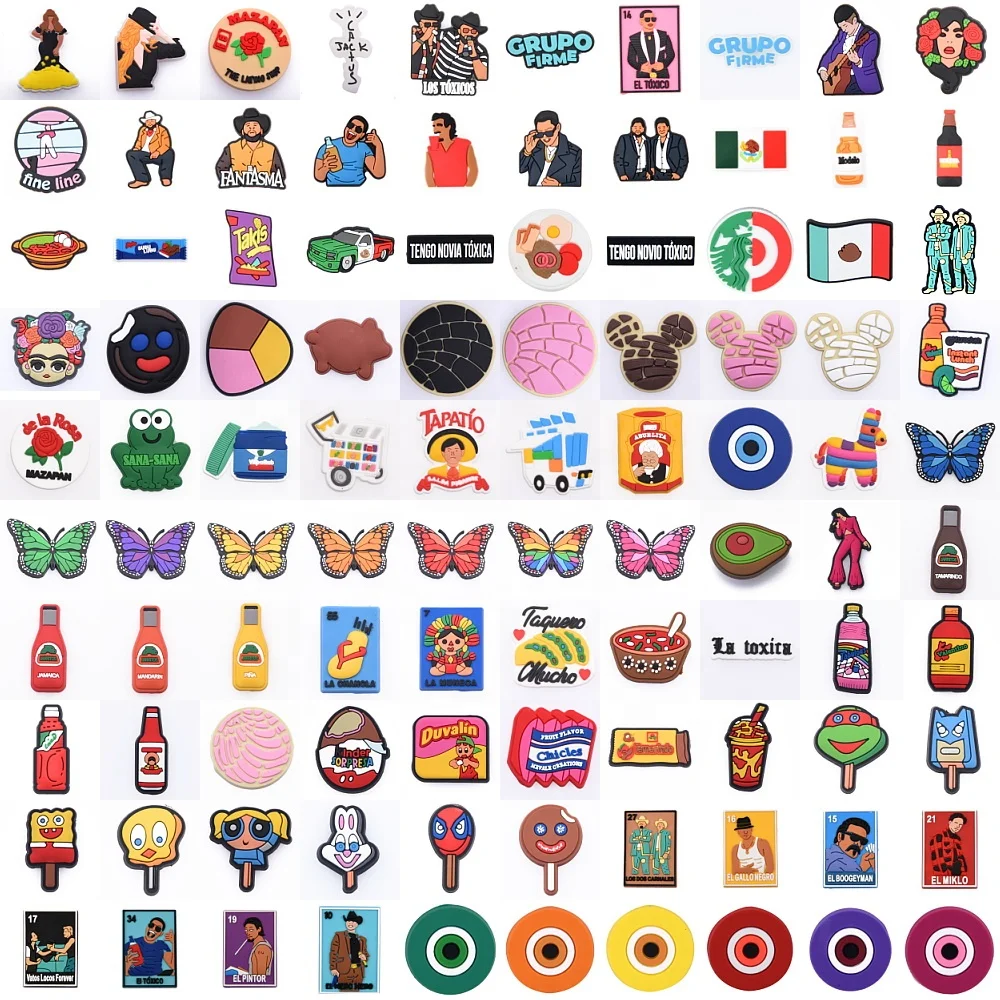 2022 Wholesale Mexican Croc Shoes Charms Custom Evil Eye Charms for Kids Gift Stitch Croc Shoe Charms for Bracelet New Year Gift
2022 Wholesale Mexican Croc Shoes Charms Custom Evil Eye Charms for Kids Gift Stitch Croc Shoe Charms for Bracelet New Year Gift