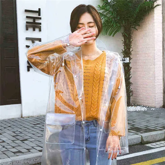 Rain Skirt Raincoat Women's Clothing Style Fashion Transparent Long Raincoat Adult Portable Student Outdoor, As pictures
Rain Skirt Raincoat Women's Clothing Style Fashion Transparent Long Raincoat Adult Portable Student Outdoor, As pictures