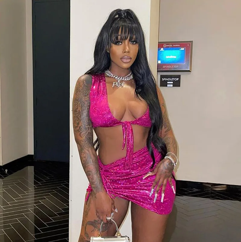 2021 Fashion New Women Sexy 2 Piece Skirt Set Beach Dress See Through Summer Mesh Dress Women Two Piece Short Sets, Customized color
2021 Fashion New Women Sexy 2 Piece Skirt Set Beach Dress See Through Summer Mesh Dress Women Two Piece Short Sets, Customized color