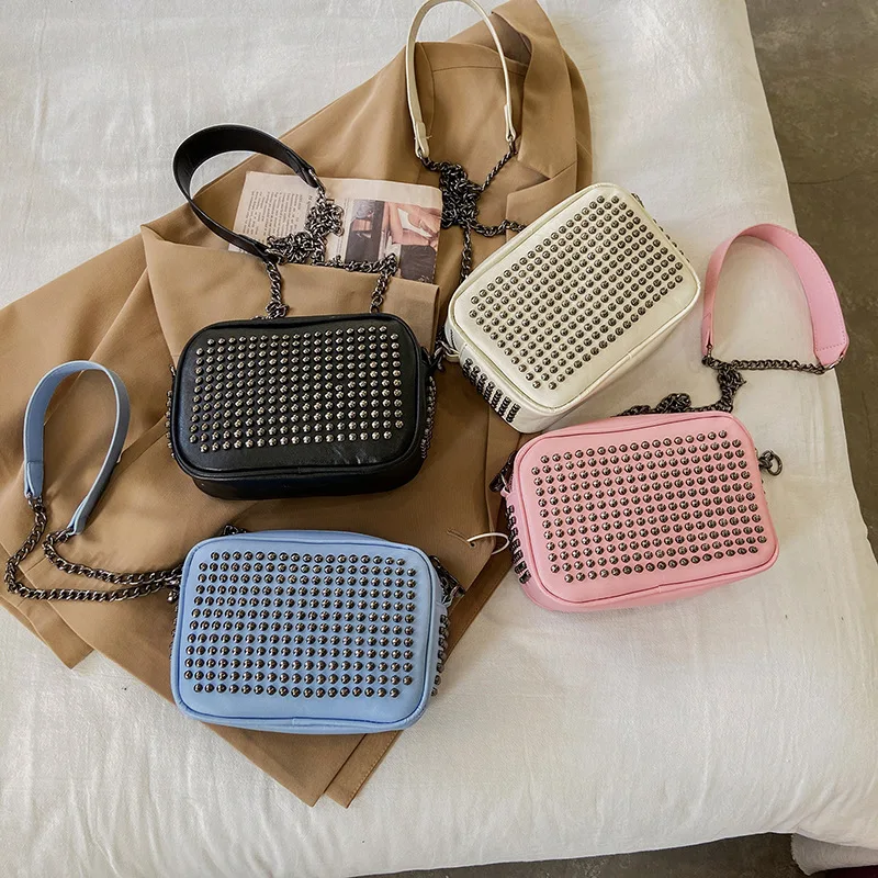 2021 New Rivet Chain Ladies Bags Lady Sling Crossbody Bag Pu Leather Women Purses Handbags, Customizable
2021 New Rivet Chain Ladies Bags Lady Sling Crossbody Bag Pu Leather Women Purses Handbags, Customizable