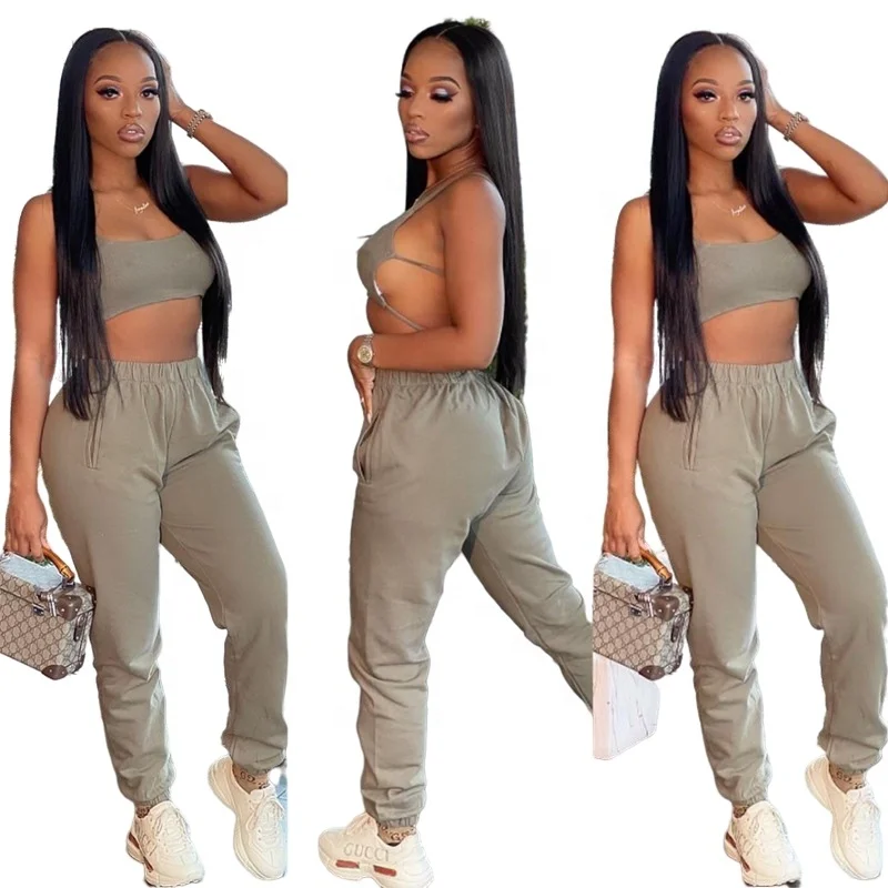 2022 Two Piece Outfits Set Vest Tops Sweat Pants Summer Clothes Camisole Crop Top 2 Piece Set Women Sweatsuit Set Tracksuit
2022 Two Piece Outfits Set Vest Tops Sweat Pants Summer Clothes Camisole Crop Top 2 Piece Set Women Sweatsuit Set Tracksuit