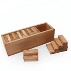 wooden vintage building blocks and wood toys blocks for kids gift
