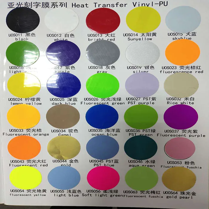 color card for PU