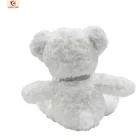 customized cute stuffed soft plush toys white teddy bear for children