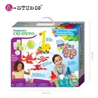 Christmas Creative Educational Toys Diy Clay Model Kit Set Soft Toy Box for Kids