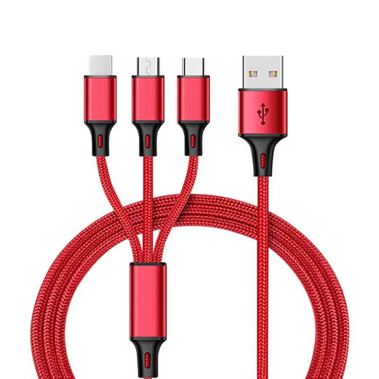 Cheap Price LOGO Customized Universal Fast Charging 1.2M Line 3 In 1 3A USB Mobile Phone Charger Cable, Black/white/blue
Cheap Price LOGO Customized Universal Fast Charging 1.2M Line 3 In 1 3A USB Mobile Phone Charger Cable, Black/white/blue