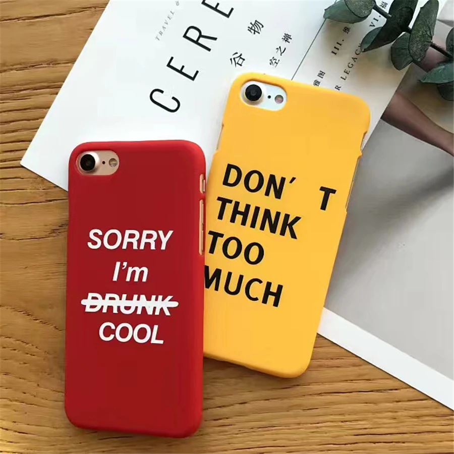 Lovely Cartoon Letter Phone Case For iphone X 6 6S 8 Plus Case Fashion Hard PC Frosted Back Cover For iphone 7 Cases Yellow Capa 
Lovely Cartoon Letter Phone Case For iphone X 6 6S 8 Plus Case Fashion Hard PC Frosted Back Cover For iphone 7 Cases Yellow Capa