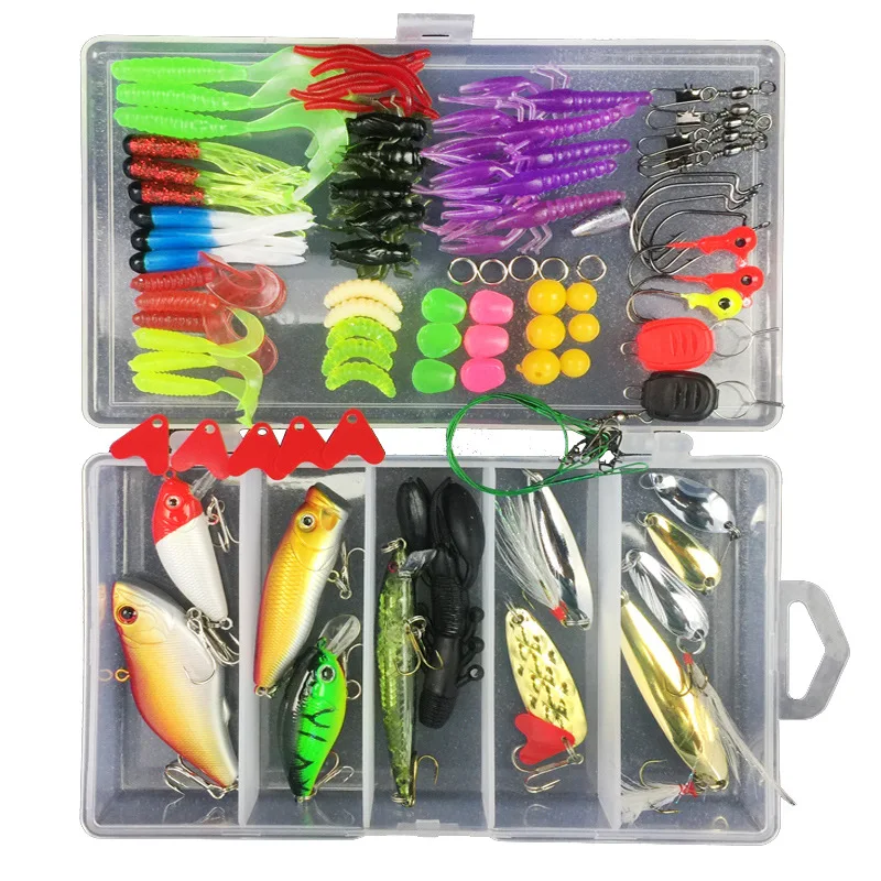 Full Kit Fishing Lures Set Mixed Hard Plastic Wobblers Metal Jig Spoons Soft Lure Silicone Bait Fishing Tackle Accessories
Full Kit Fishing Lures Set Mixed Hard Plastic Wobblers Metal Jig Spoons Soft Lure Silicone Bait Fishing Tackle Accessories
