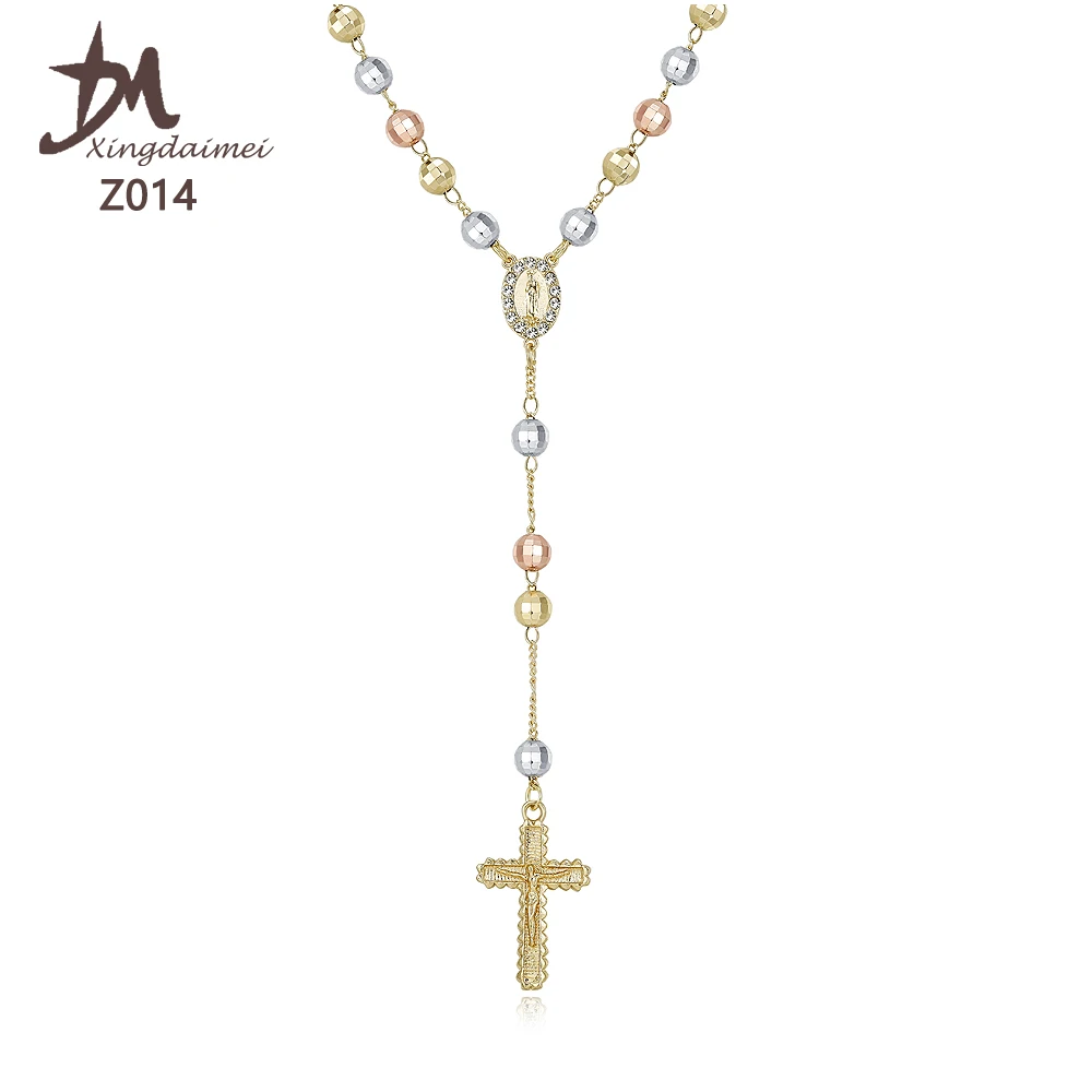 Z014 gold rosary necklace wholesale three colors Virgin Mary rosary beaded necklace, 3 color
Z014 gold rosary necklace wholesale three colors Virgin Mary rosary beaded necklace, 3 color