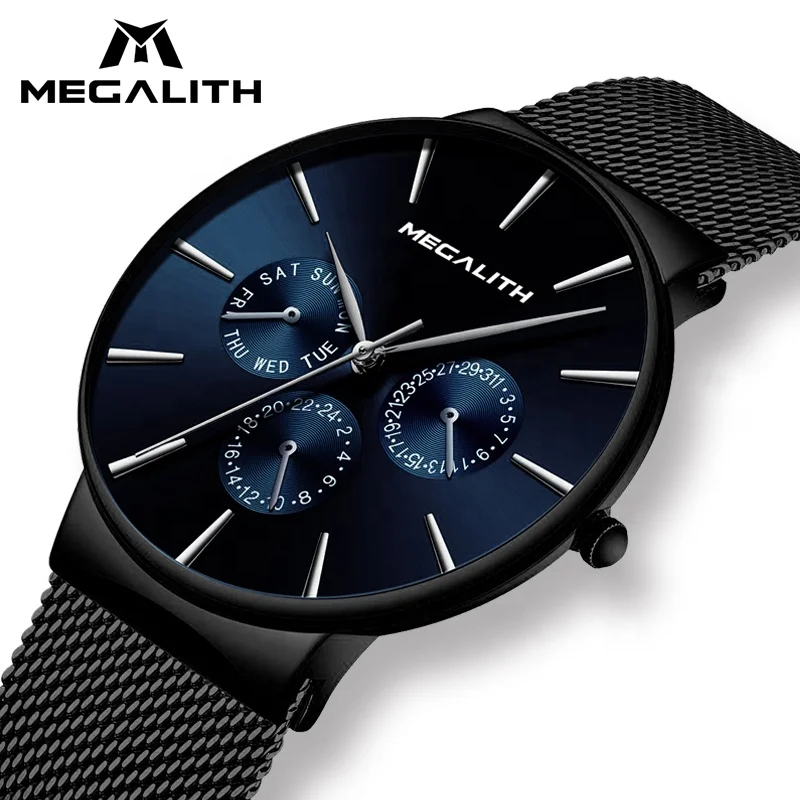Megalith Watch Hot Sale High Quality Watch Custom Logo New Luxury Wristwatch Men Mesh Band Waterproof Multifunction Quartz Watch
Megalith Watch Hot Sale High Quality Watch Custom Logo New Luxury Wristwatch Men Mesh Band Waterproof Multifunction Quartz Watch