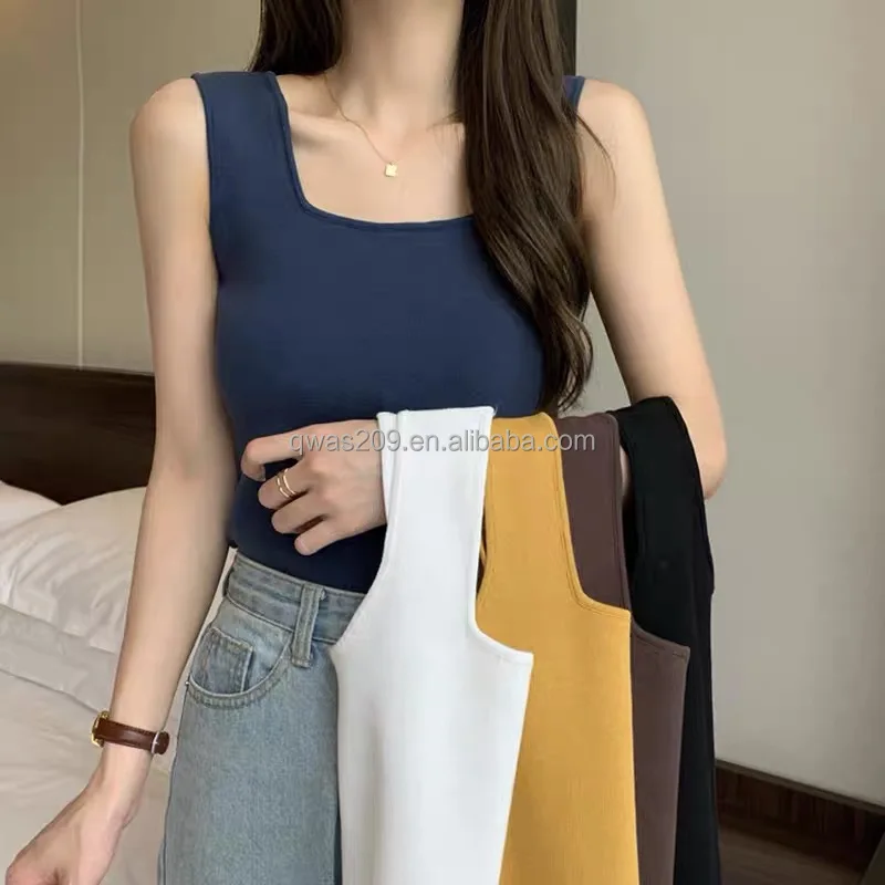 Shein hoisting ice silk small vest women go out in summer to wear bottom shirt square collar shirt wholesale
Shein hoisting ice silk small vest women go out in summer to wear bottom shirt square collar shirt wholesale