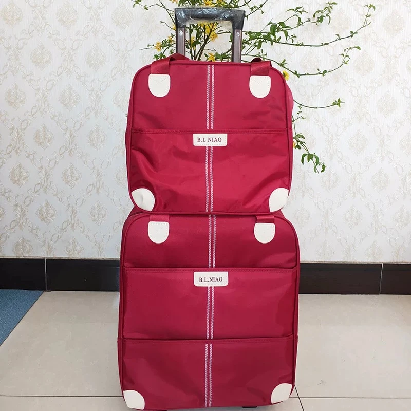2 pcs in 1 set fashion waterproof foldable trolley travel luggage with tote handbag for lady women
2 pcs in 1 set fashion waterproof foldable trolley travel luggage with tote handbag for lady women