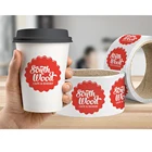 Best Factory Prices Adhesive Waterproof Pvc Vinyl Coffee Packaging Label Printing Sticker