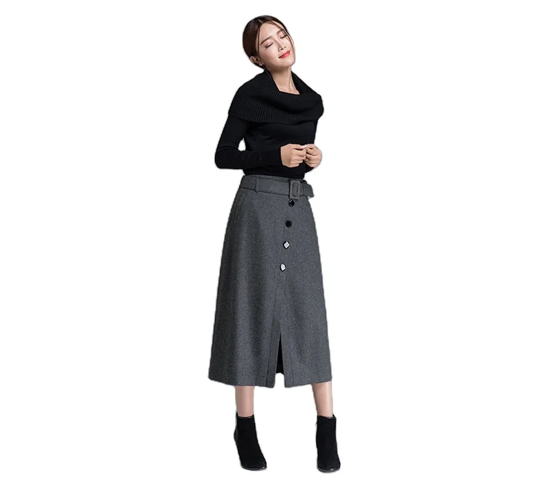 Casual Office Cotton Long Women's Two Piece Skirt Set 
Casual Office Cotton Long Women's Two Piece Skirt Set