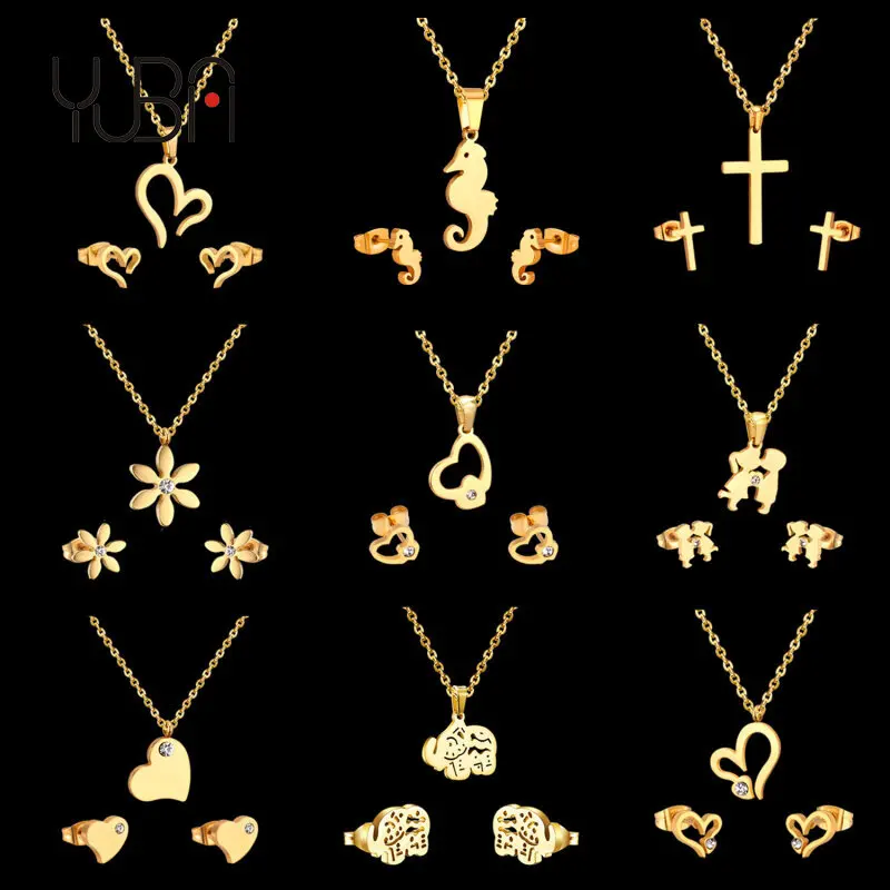 Fashion New Arrival Elegant Gold Plated Women Brand Necklace Earring Stainless Steel Jewelry Sets, Gold/silver available
Fashion New Arrival Elegant Gold Plated Women Brand Necklace Earring Stainless Steel Jewelry Sets, Gold/silver available