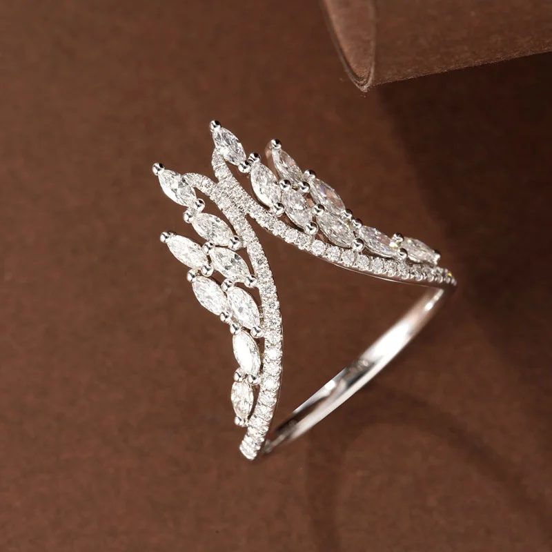 New Trend Punk Rings Unique Creative Big V-Shape Design Luxury Jewelry For Women Wedding Cocktail Party Best Friend Gift, Customized color
New Trend Punk Rings Unique Creative Big V-Shape Design Luxury Jewelry For Women Wedding Cocktail Party Best Friend Gift, Customized color