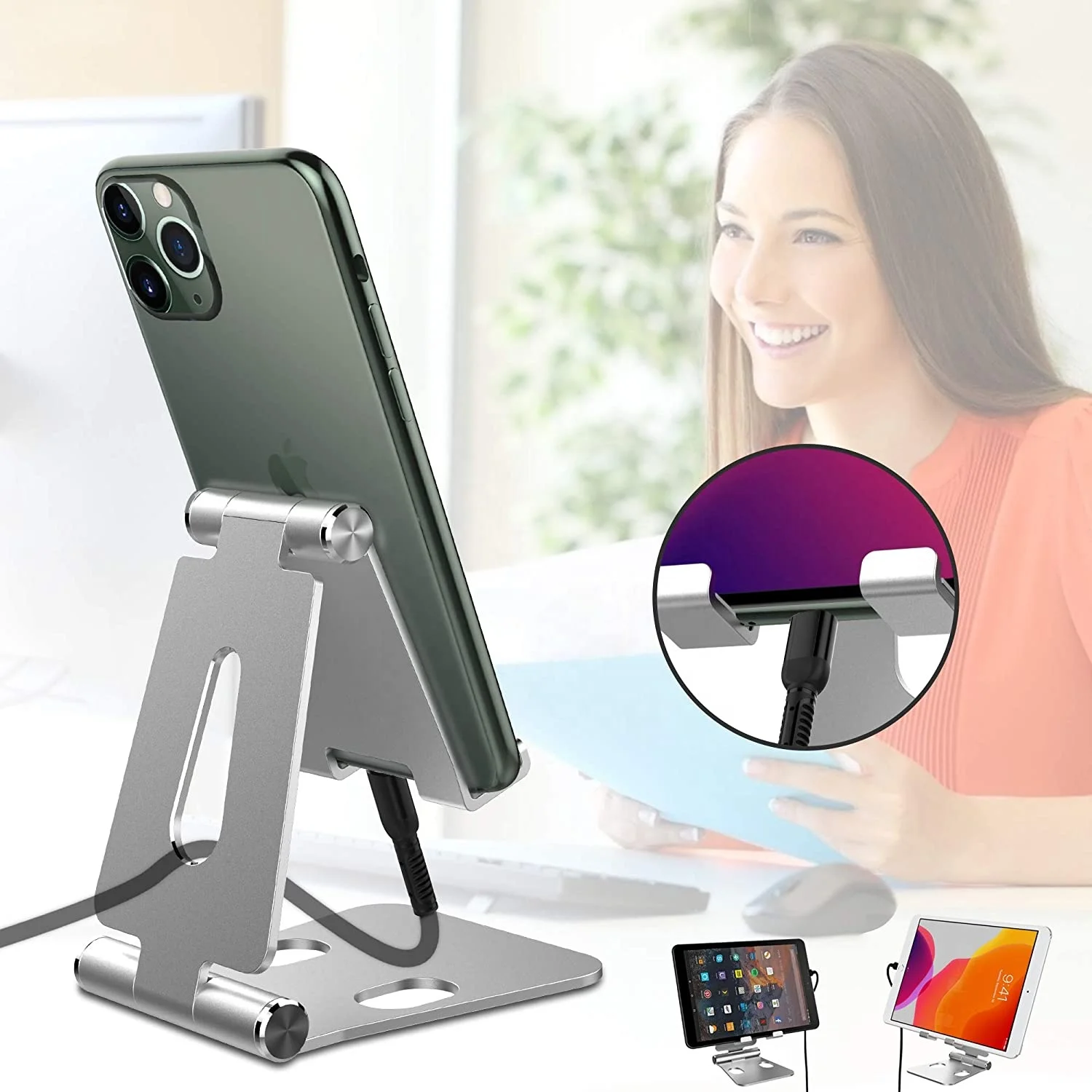 Foldable Aluminum Tablet Z6A Adjustable Portable Smartphone Desk Mobile Phone Holder Stand For iPhone For Samsung, Black , silver, pink , gold
Foldable Aluminum Tablet Z6A Adjustable Portable Smartphone Desk Mobile Phone Holder Stand For iPhone For Samsung, Black , silver, pink , gold