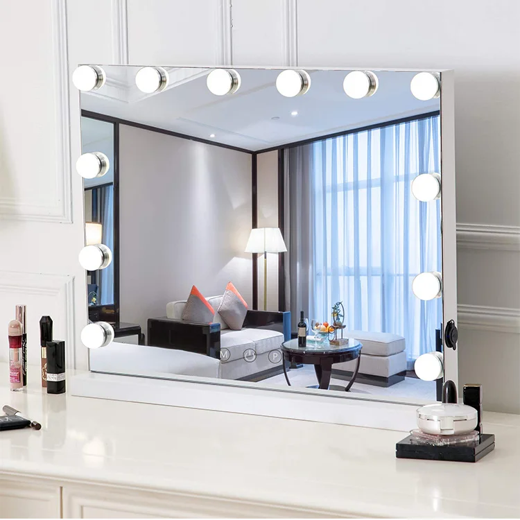 US Free Shipping Fashion Beauty Big Size Makeup Mirror 58x46 cm Vanity Mirror Hollywood With Lights, White/ black
US Free Shipping Fashion Beauty Big Size Makeup Mirror 58x46 cm Vanity Mirror Hollywood With Lights, White/ black