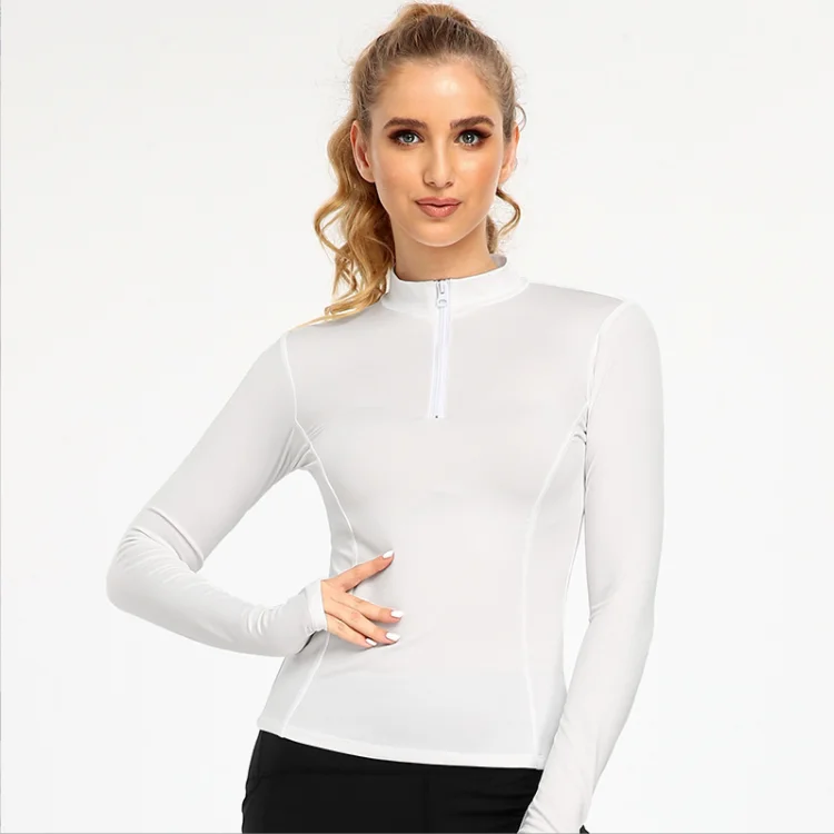 2022 New Cheaper Price Half-Zipper Stand-up Collar Tight Fitness Top Women's Long-Sleeved Slim Sports Jacket Running Yoga Wear
2022 New Cheaper Price Half-Zipper Stand-up Collar Tight Fitness Top Women's Long-Sleeved Slim Sports Jacket Running Yoga Wear