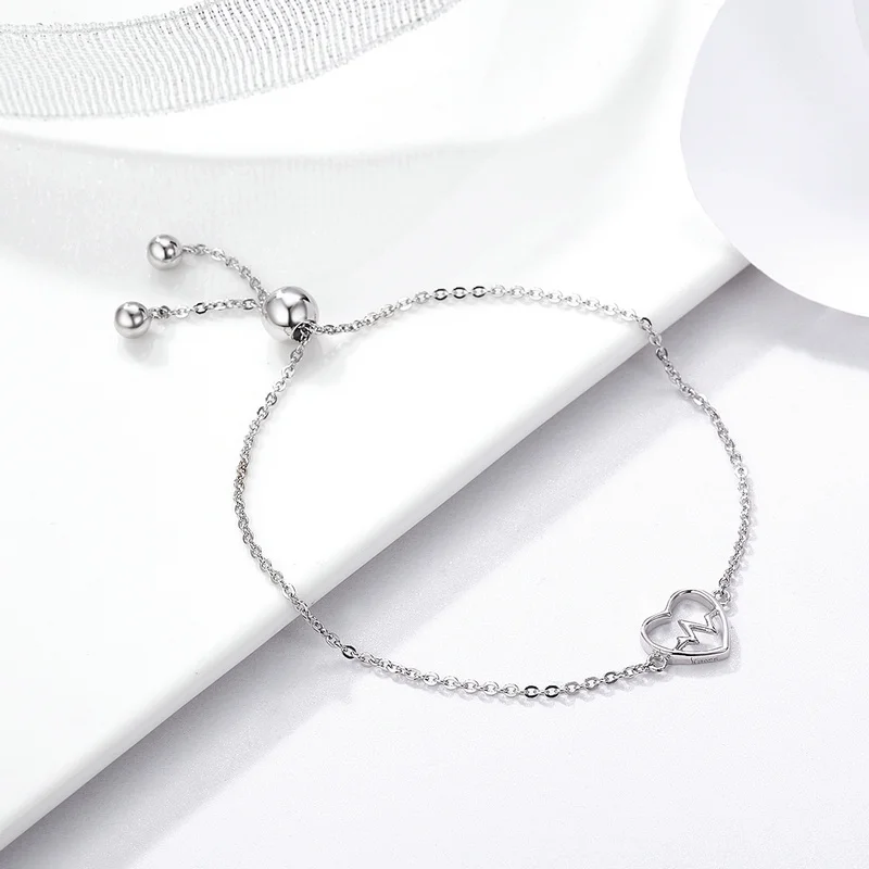 Customized Fashion Jewelry Charm Bracelet 925 Sterling Silver Ecg Of Love & Sweetheart Heart Bracelet
Customized Fashion Jewelry Charm Bracelet 925 Sterling Silver Ecg Of Love & Sweetheart Heart Bracelet