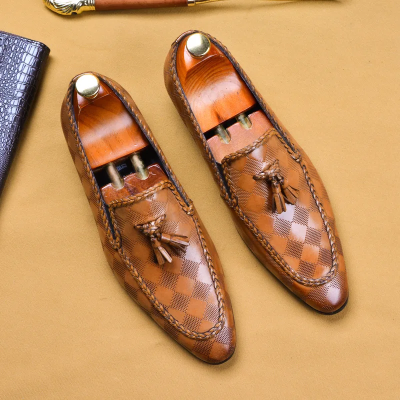 Men Tassel Business Shoes Pointed Leather Soft Leisure Dress Formal Office Oxford Casual Flat Loafers Slip-on Moccasins
Men Tassel Business Shoes Pointed Leather Soft Leisure Dress Formal Office Oxford Casual Flat Loafers Slip-on Moccasins