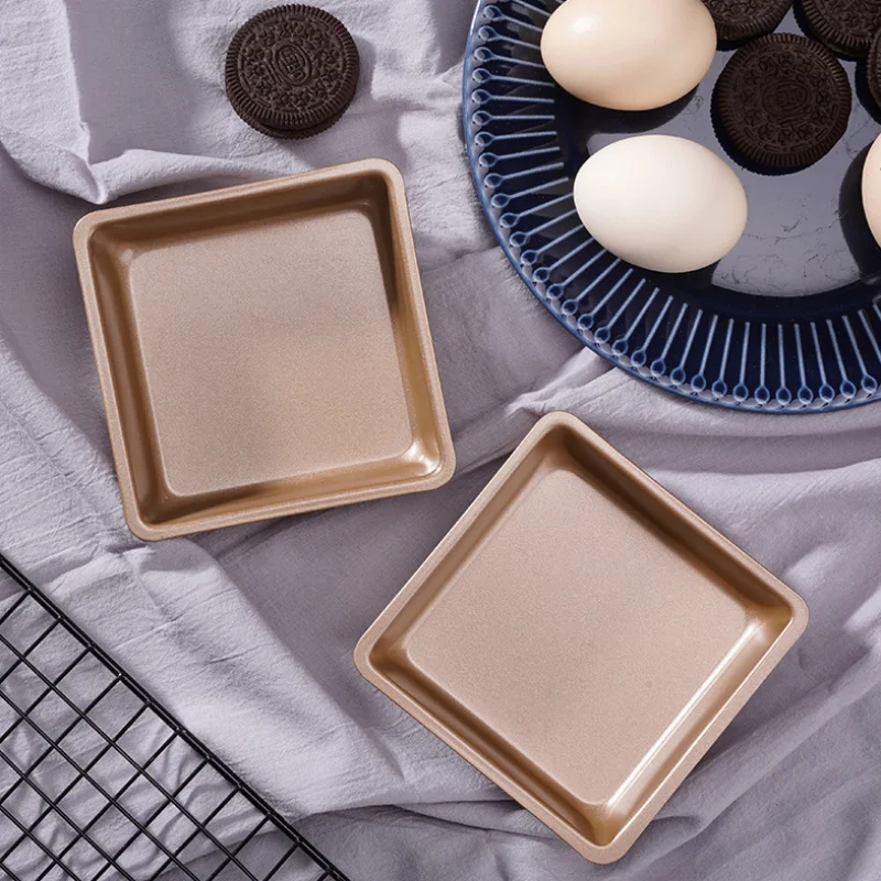Amazon Hot-selling 4 Inch Square Baking Pan Heavy Duty Carbon Steel Non-stick Baking Mold Easy Release Cake Mold
Amazon Hot-selling 4 Inch Square Baking Pan Heavy Duty Carbon Steel Non-stick Baking Mold Easy Release Cake Mold