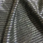 NEW FASHION IN TWO TONE STRIPES POLY RAYON BROCADE SLUBBED WOVEN JACQUARD YARN DYED FABRIC FOR COAT JACKET SKIRT CLOTHING