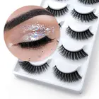 2020 super popular natural false eyelash 5 pairs 3D natural thick false eyelash