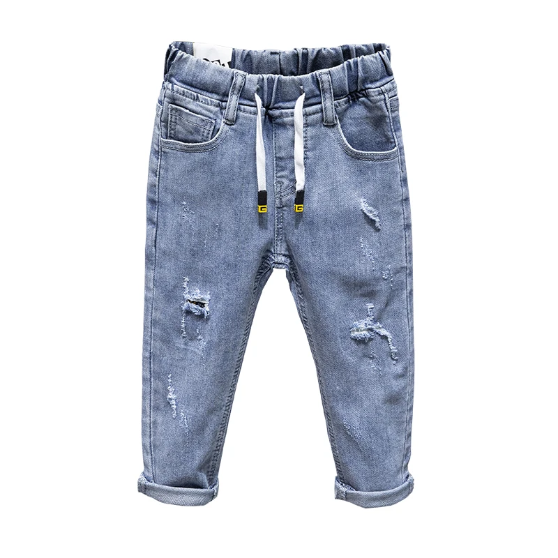 Fall hot sale frayed fashion stretch little feet kids jeans damage jeans for kids, Black
Fall hot sale frayed fashion stretch little feet kids jeans damage jeans for kids, Black